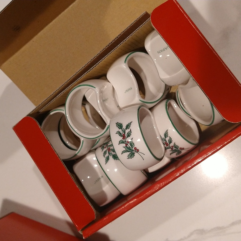 Christmas Nikko napkin rings